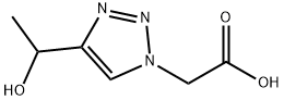 2-[4-(1-hydroxyethyl)-1H-1,2,3-triazol-1-yl]acetic acid Structure
