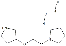 1-[2-(pyrrolidin-3-yloxy)ethyl]pyrrolidine dihydrochloride 구조식 이미지