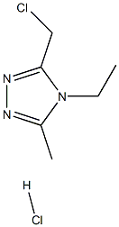 3-(chloromethyl)-4-ethyl-5-methyl-4H-1,2,4-triazole hydrochloride Structure