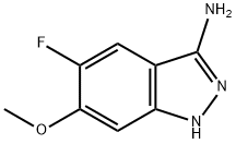 1H-Indazol-3-amine, 5-fluoro-6-methoxy- Structure