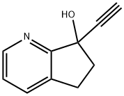 5H-Cyclopenta[b]pyridin-7-ol, 7-ethynyl-6,7-dihydro- Structure