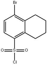 4-bromo-5,6,7,8-tetrahydronaphthalene-1-sulfonyl chloride 구조식 이미지
