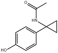 N-[1-(4-hydroxyphenyl)cyclopropyl]acetamide Structure