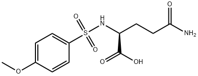 4-carbamoyl-2-(4-methoxybenzenesulfonamido)butanoic acid 구조식 이미지