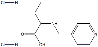 3-methyl-2-{[(pyridin-4-yl)methyl]amino}butanoic acid dihydrochloride Structure