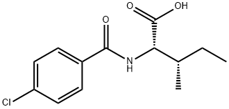 2-[(4-chlorophenyl)formamido]-3-methylpentanoic acid Structure