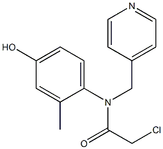 2-chloro-N-(4-hydroxy-2-methylphenyl)-N-((pyridin-4-yl)methyl)acetamide Structure