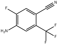 4-Amino-5 -fluoro-2-(trifluoromethyl)benzonitrile Structure