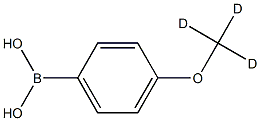 4-(Methoxy-d3)-phenyl-boronic acid 구조식 이미지