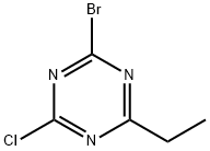 2-Chloro-4-bromo-6-ethyl-1,3,5-triazine Structure