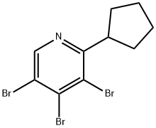 2-Cyclopentyl-3,4,5-tribromopyridine 구조식 이미지