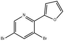 3,5-Dibromo-2-(2-furyl)pyridine Structure