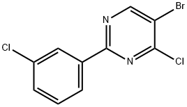 4-Chloro-5-bromo-2-(3-chlorophenyl)pyrimidine Structure