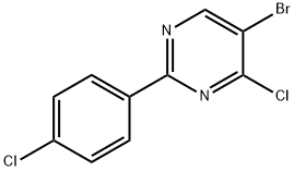 4-Chloro-5-bromo-2-(4-chlorophenyl)pyrimidine Structure