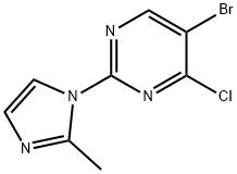 4-Chloro-5-bromo-2-(2-methylimidazol-1-yl)pyrimidine Structure