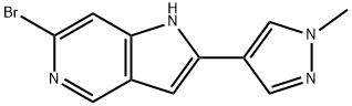 6-bromo-2-(1-methyl-1H-pyrazol-4-yl)-1H-pyrrolo[3,2-c]pyridine Structure