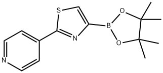 2-(4-Pyridyl)thiazole-4-boronic acid pinacol ester 구조식 이미지