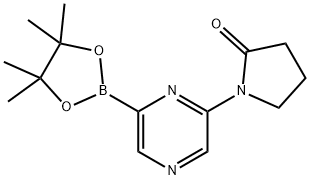 1-(6-(4,4,5,5-tetramethyl-1,3,2-dioxaborolan-2-yl)pyrazin-2-yl)pyrrolidin-2-one Structure