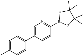 5-(4-Tolyl)pyridine-2-boronic acid pinacol ester 구조식 이미지