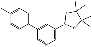 5-(4-Tolyl)pyridine-3-boronic acid pinacol ester 구조식 이미지