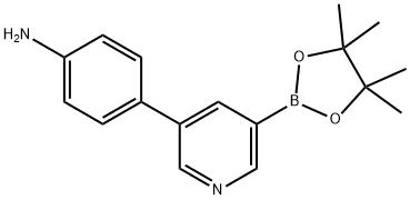 5-(4-Aminophenyl)pyridine-3-boronic acid pinacol ester Structure