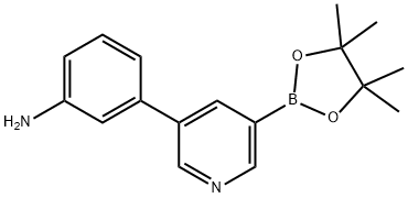 5-(3-Aminophenyl)pyridine-3-boronic acid pinacol ester Structure