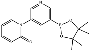 5-(1H-Pyridin-2-one)pyridine-3-boronic acid pinacol ester 구조식 이미지