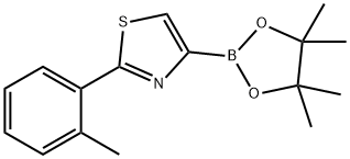 4-(4,4,5,5-tetramethyl-1,3,2-dioxaborolan-2-yl)-2-(o-tolyl)thiazole Structure