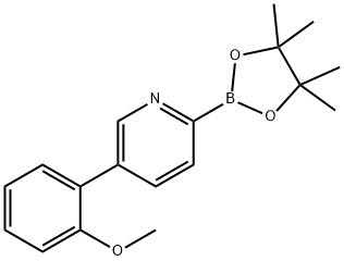 5-(2-Methoxyphenyl)pyridine-2-boronic acid pinacol ester Structure