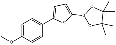 5-(4-Methoxyphenyl)thiophene-2-boronic acid pinacol ester 구조식 이미지