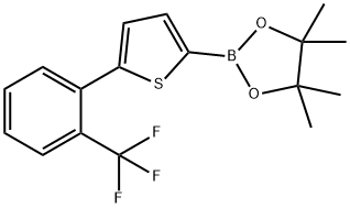 5-(2-Trifluoromethylphenyl)thiophene-2-boronic acid pinacol ester Structure