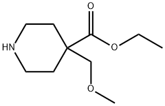 ethyl 4-(methoxymethyl)piperidine-4-carboxylate Structure