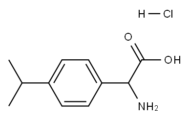 AMINO(4-ISOPROPYLPHENYL)ACETIC ACID HYDROCHLORIDE Structure