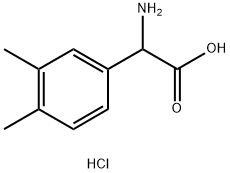 2-AMINO-2-(3,4-DIMETHYLPHENYL)ACETIC ACID HYDROCHLORIDE Structure