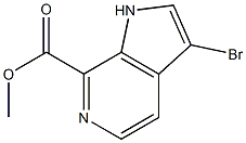 methyl 3-bromo-1H-pyrrolo[2,3-c]pyridine-7-carboxylate Structure