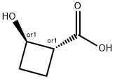 trans-2-hydroxycyclobutane-1-carboxylic acid Structure