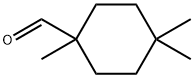 1,4,4-trimethylcyclohexane-1-carbaldehyde Structure