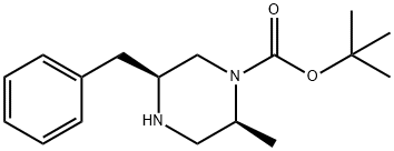 tert-butyl (2S,5S)-5-benzyl-2-methylpiperazine-1-carboxylate Structure