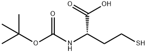 L-Homocysteine, N-[(1,1-dimethylethoxy)carbonyl]- Structure