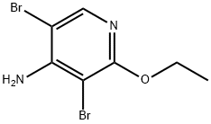 4-AMINO-3,5-DIBROMO-2-ETHOXYPYRIDINE 구조식 이미지