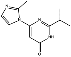 4-Hydroxy-2-(iso-propyl)-6-(1H-2-methylimidazol-1-yl)pyrimidine Structure