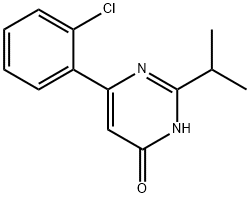 4-Hydroxy-6-(2-chlorophenyl)-2-(iso-propyl)pyrimidine Structure