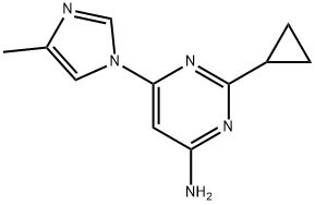 4-Amino-2-cyclopropyl-6-(4-methylimidazol-1-yl)pyrimidine Structure