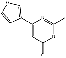 4-hydroxy-6-(3-furyl)-2-methylpyrimidine 구조식 이미지
