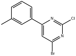 2-Chloro-4-bromo-6-(3-tolyl)pyrimidine Structure