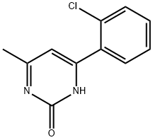 2-hydroxy-4-(2-chlorophenyl)-6-methylpyrimidine 구조식 이미지
