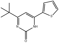 2-hydroxy-4-(2-thienyl)-6-(tert-butyl)pyrimidine 구조식 이미지
