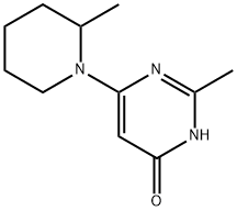 4-hydroxy-2-methyl-6-(2-methylpiperidin-1-yl)pyrimidine Structure