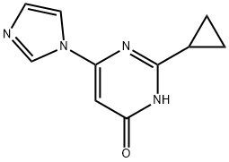 4-Hydroxy-2-cyclopropyl-6-(imidazol-1-yl)pyrimidine Structure