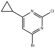 2-Chloro-4-bromo-6-(cyclopropyl)pyrimidine 구조식 이미지